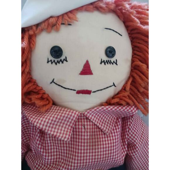 Pair of Vintage Raggedy Ann and Andy Rag Dolls - Picture 6 of 9